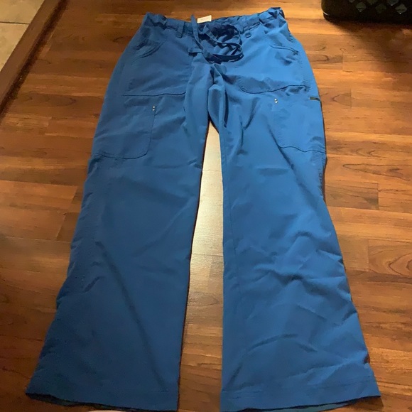 Blue scrub pants